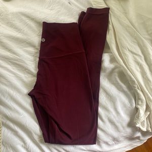 31” Garnet Lululemon leggings